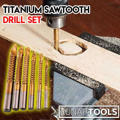 Titanium Sawtooth Drill Set (6pcs)